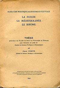 Comte, Pour une politique maritime et fluviale. (Umschlag)