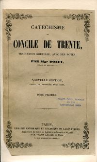 Catéchisme du Concile de Trente. (Umschlag)