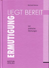 Genner, Ermutigung liegt bereit. (Umschlag)