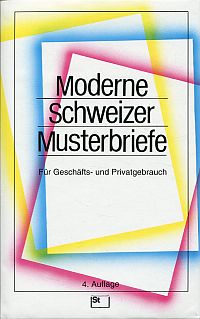 Lütscher-Joos, Moderne Schweizer Musterbriefe. (Umschlag)