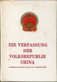 Verfassung der Volksrepublik China. (Umschlag)