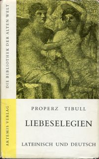Propertius, Liebeselegien. (Umschlag)