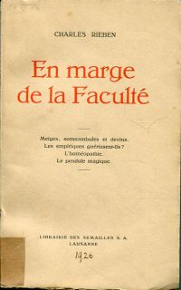 Rieben, En marge de la Faculté. (Umschlag)