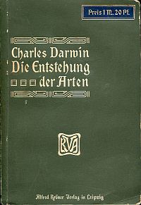 Darwin, Die Entstehung der Arten durch natürliche Zuchtwahl oder die Erhaltung d (Umschlag)