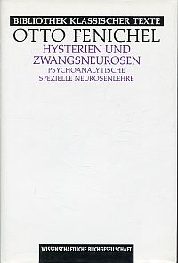 Fenichel, Hysterien und Zwangsneurosen. (Umschlag)