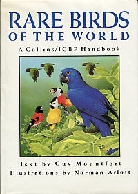 Mountfort, Rare birds of the world. (Umschlag)