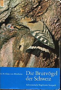 Glutz von Blotzheim, Die Brutvögel der Schweiz. (Umschlag)