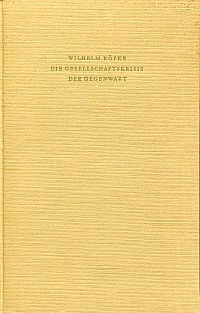 Röpke, Die Gesellschaftskrisis der Gegenwart. (Umschlag)