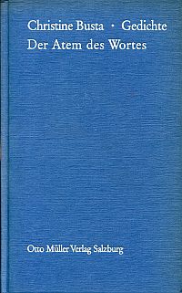 Busta, Der Atem des Wortes. (Umschlag)