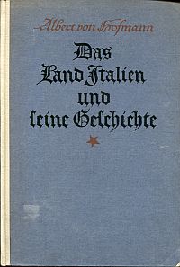 Hofmann, Das Land Italien und seine Geschichte. (Umschlag)