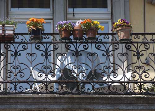 bildreich karten PK 820: sommer auf dem balkon.