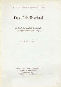 Das Gäbelbachtal. (Umschlag)