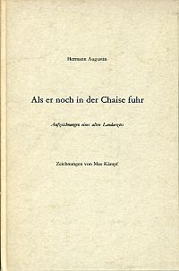 Augustin, Als er noch in der Chaise fuhr. (Umschlag)