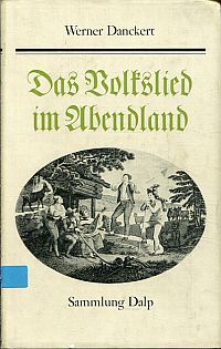 Danckert, Das Volkslied im Abendland. (Umschlag)
