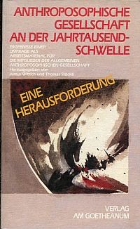 Anthroposophische Gesellschaft an der Jahrtausendschwelle. (Umschlag)