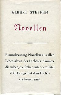 Steffen, Novellen. (Umschlag)