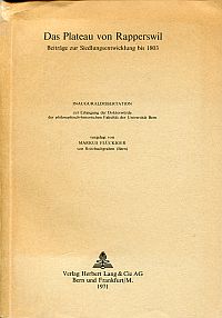 Flückiger, Das Plateau von Rapperswil. (Umschlag)