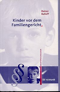 Balloff, Kinder vor dem Familiengericht. (Umschlag)