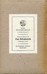 Boccaccio, Das Dekameron. (Umschlag)