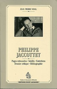 Vidal, Philippe Jaccottet. (Umschlag)