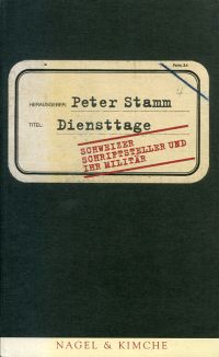 Stamm, Diensttage. (Umschlag)