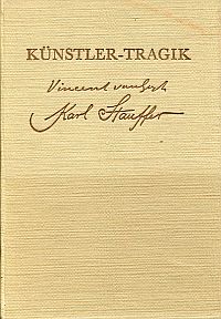Bader, Künstler-Tragik. (Umschlag)