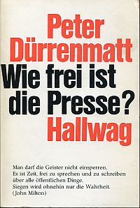 Dürrenmatt, Wie frei ist die Presse? (Umschlag)
