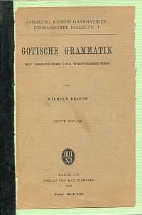 Braune, Gotische Grammatik. (Umschlag)