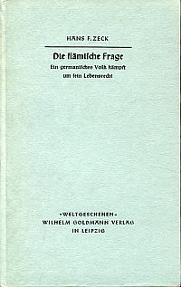 Zeck, Die flämische Frage. (Umschlag)