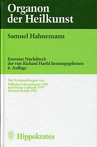 Hahnemann, Organon der Heilkunst. (Umschlag)