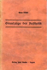 Wind, Grundzüge der Aesthetik. (Umschlag)