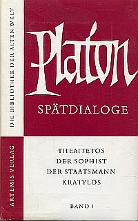 Plato: Spätdialoge. (Umschlag)