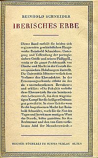 Schneider, Iberisches Erbe. (Umschlag)
