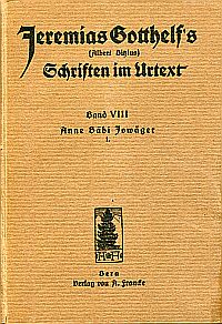 Gotthelf, Wie Anne Bäbi Jowäger haushaltet und und wie es ihm mit dem Doktern ge (Umschlag)