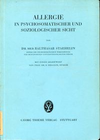 Staehelin, Allergie in psychosomatischer und soziologischer Sicht. (Umschlag)