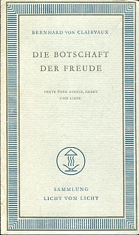 Bernhard: Die Botschaft der Freude. (Umschlag)
