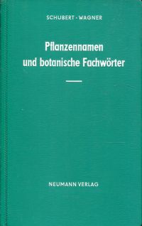 Schubert, Pflanzennamen und botanische Fachwörter. (Umschlag)