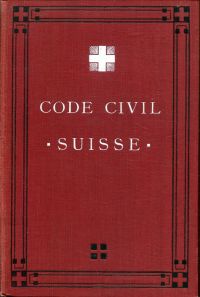 Code civil suisse du 10 décembre 1907. (Umschlag)