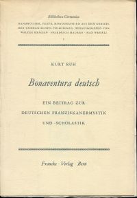 Ruh, Bonaventura deutsch. (Umschlag)