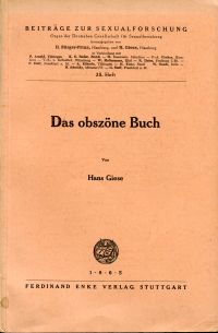Giese, Das obszöne Buch. (Umschlag)