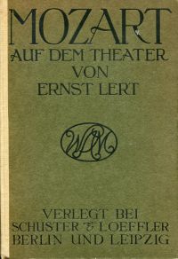 Lert, Mozart auf dem Theater. (Umschlag)