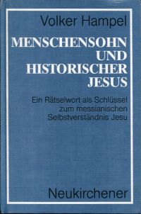 Hampel, Menschensohn und historischer Jesus. (Umschlag)