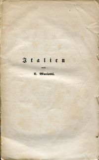 Gallenga, Italien in seiner politischer und liberarischen Entwickelung und in se (Umschlag)
