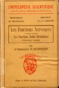 Bekhterev, Les fonctions nerveuses. (Umschlag)
