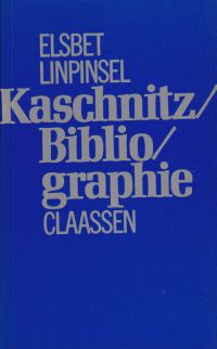 Linpinsel, Kaschnitz-Bibliographie. (Umschlag)