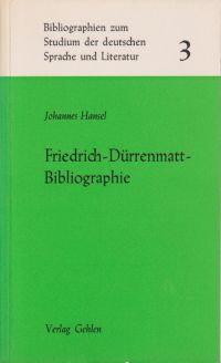 Hansel, Friedrich-Dürrenmatt-Bibliographie. (Umschlag)