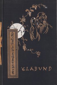 Klabund: Chinesische Gedichte. Nachdichtungen. (Umschlag)