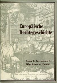 Sauer, Europäische Rechtsgeschichte. (Umschlag)