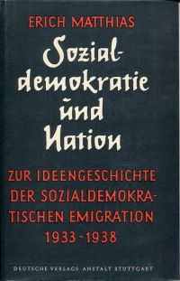 Matthias, Sozialdemokratie und Nation. (Umschlag)