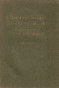 Lukians von Samosata: Sämtliche Werke, Band 2: Märchenband. (Umschlag)